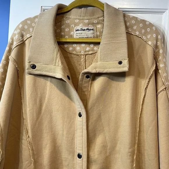 Free People Heritage Track Jacket Size Large NWT - Picture 9 of 13